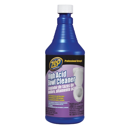 Zep High Acid Toilet Bowl Cleaner, 32oz, PK4 1048851